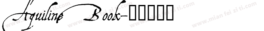 Aquiline Book字体转换